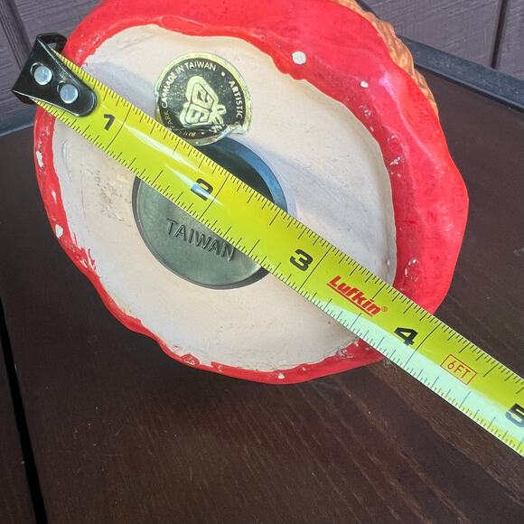 Vintage 70s Circus Clown Bank Cold Paint Ceramic Made in Taiwan Dopamine Kitsch - Picture 7 of 9